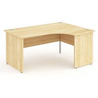 energy panel end crescent desk maple 1800mm right handed