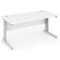 energy cable managed rectangular desk white 1400mm