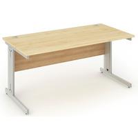 Energy Cable Managed Rectangular Desk Maple 1800mm