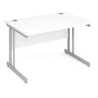 energy cantilever rectangular desk white 1200mm