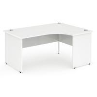 Energy Panel End Crescent Desk White 1800mm Right Handed