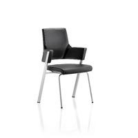 Enterprise Visitor Black Leather Chair