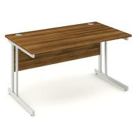 Energy Cantilever Rectangular Desk Walnut 1400mm