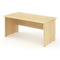 energy panel end rectangular desk maple 1600mm