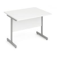 energy cantilever return desk white