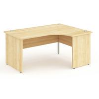 Energy Panel End Crescent Desk Maple 1600mm Right Handed