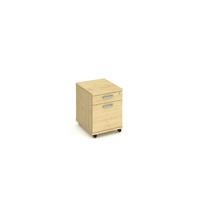 energy 2 drawer mobile pedestal maple