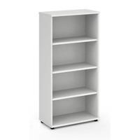 energy bookcase 4 shelves white