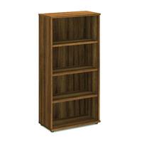 energy bookcase 4 shelves walnut