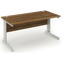 energy cable managed rectangular desk walnut 1200mm