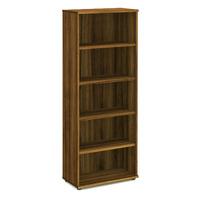 energy bookcase 5 shelves walnut