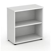 energy bookcase 2 shelves white