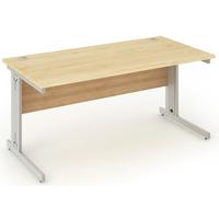 Energy Cable Managed Rectangular Desk Maple 1200mm