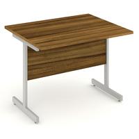 Energy Cantilever Return Desk Walnut