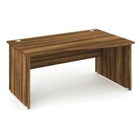 energy panel end wave desk walnut 1400mm right handed