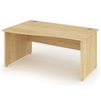 energy panel end wave desk maple 1400mm left handed