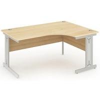 energy cable managed crescent desk maple 1800mm left handed