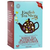 English Tea Shop Organic Blueberry & Elderflower Super White Tea - 20 Bags - Sachets