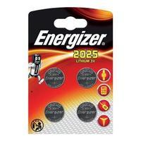 Energizer CR2025 3V Lithium Coin Battery 1 x Pack of 4 E300520500