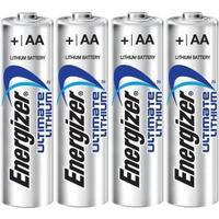 Energizer LR06 1.5V AA Ultimate Lithium Battery Pack of 4 629611