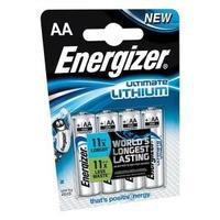 Energizer Ultimate Lithium L92 AAA Battery Pack of 4 Batteries 632965
