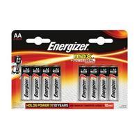 Energizer Max AA Alkaline Batteries Pack of 8 Batteries E300112400