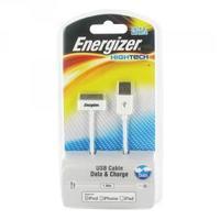 Energizer USB Charge and Sync Cable With Apple Dock 30 Pin Connector