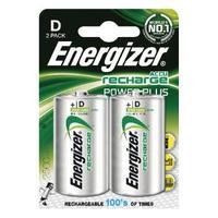 Energizer D Rechargeable Batteries NiMH Pack of 2 HR20