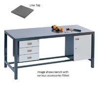 Engineers Bench - Lino Top 1200 wide x 900 deep Fully Welded