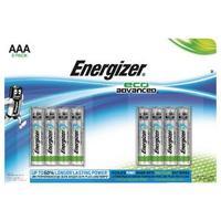 Energizer EcoAdvanced Alkaline AAA Batteries E92 Pack of 8 E300116300