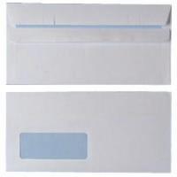 Envelope DL Window 90gsm White Self Seal Pack of 1000 WX3481