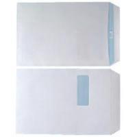 Envelope C4 Window 90gsm White Self Seal Pack of 250 WX3501