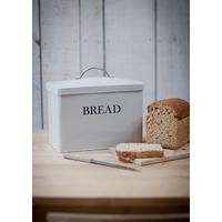 Enamel Metal Bread Bin Chalk White by Garden Trading