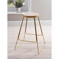 enamel top bar stool blush sample