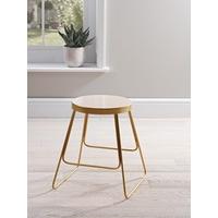 Enamel Top Low Stool - Blush (Sample)