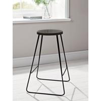 Enamel Top Bar Stool - Charcoal (Sample)