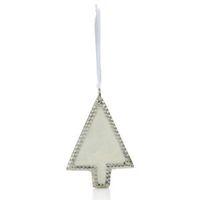 Enamel Silver Tree Decoration