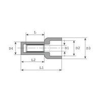 End connector 0.5 mm² Insulated Transparent Vogt Verbindungstechnik 4803 1 pc(s)