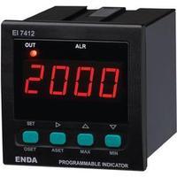 Enda EI7412-230-AS12 SW Universal LED-DISPLAY EI7412 0 - 20 mA/4 - 20 mA/0 - 1 V/0 - 10 V Assembly dimensions 68 x 68 mm