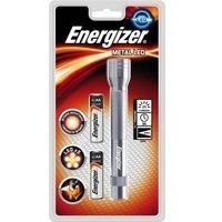 Energizer Fl Metal LED Torch 2xAA Silver 634041