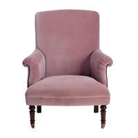 Enmore Velvet Chair, Dusky Pink