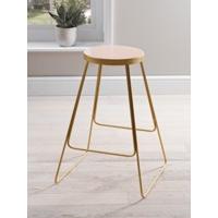 enamel top bar stool blush