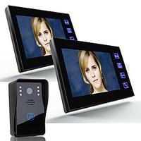 ENNIO 7 Video Door Phone Intercom Doorbell 1000TVL Outdoor Security CCTV Camera 2pcs Indoor Monitor