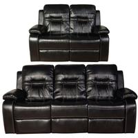 Enfield Black 3+2 Sofa Suite