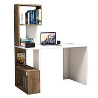 Enzio Desk, White/Brown