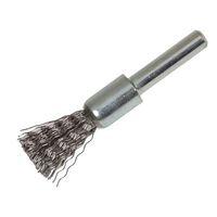 end brush with shank 2322 x 25mm 030 steel wire