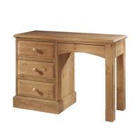 English Heritage Pine Single Pedestal Dressing Table