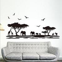 Environmental Removable African Savannah PVC Tags Sticker