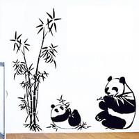 Environmental Removable Panda Pattern PVC Tags Sticker