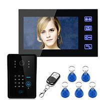 Ennio Touch Key 7 Lcd RFID Password Video Door Phone Intercom System Wth IR Camera Access Control System
